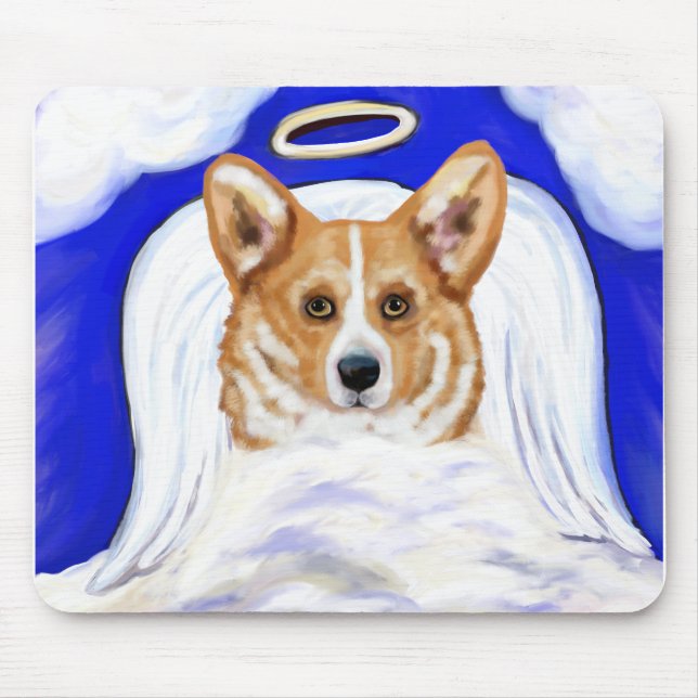 Alfombrilla De Ratón Ángel Corgi (Frente)