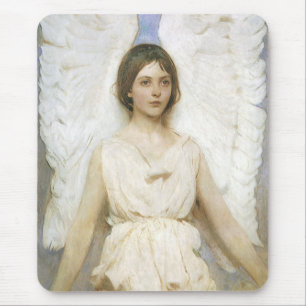 Alfombrilla De Ratón Ángel de Abbott Thayer, Bella Artes victoriano vin