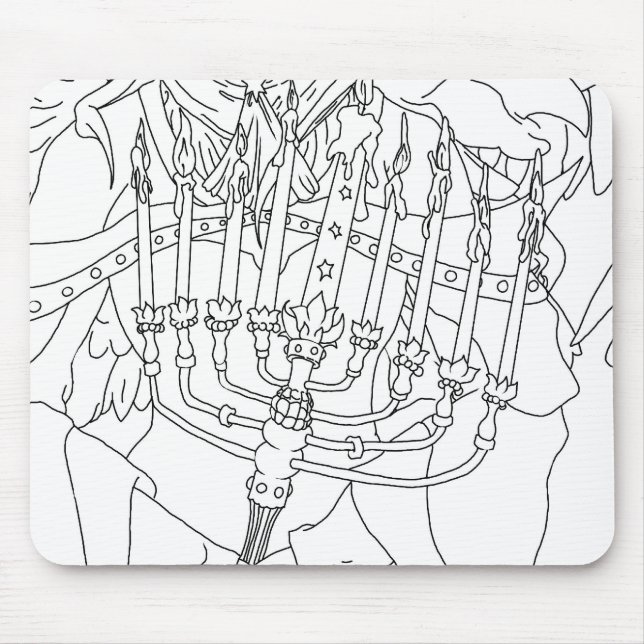 Alfombrilla De Ratón Ángel de Chanukah (Frente)