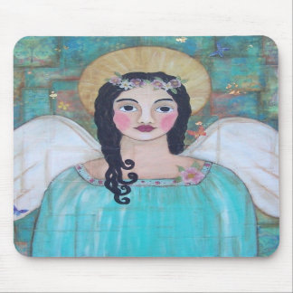 Alfombrilla De Ratón Ángel de guarda azul Mousepad