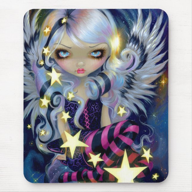 Alfombrilla De Ratón "Ángel de la luz de las estrellas" Mousepad (Frente)