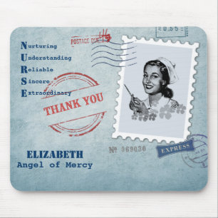 Alfombrilla De Ratón Ángel de la Misericordia. Nombre personalizado de