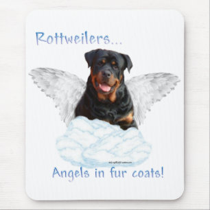 Alfombrilla De Ratón Ángel de Rottweiler