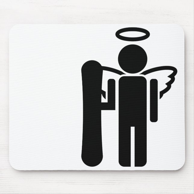 Alfombrilla De Ratón ángel de tabla. (Frente)