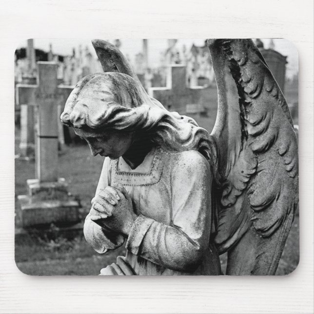 Alfombrilla De Ratón ángel del cementerio (Frente)