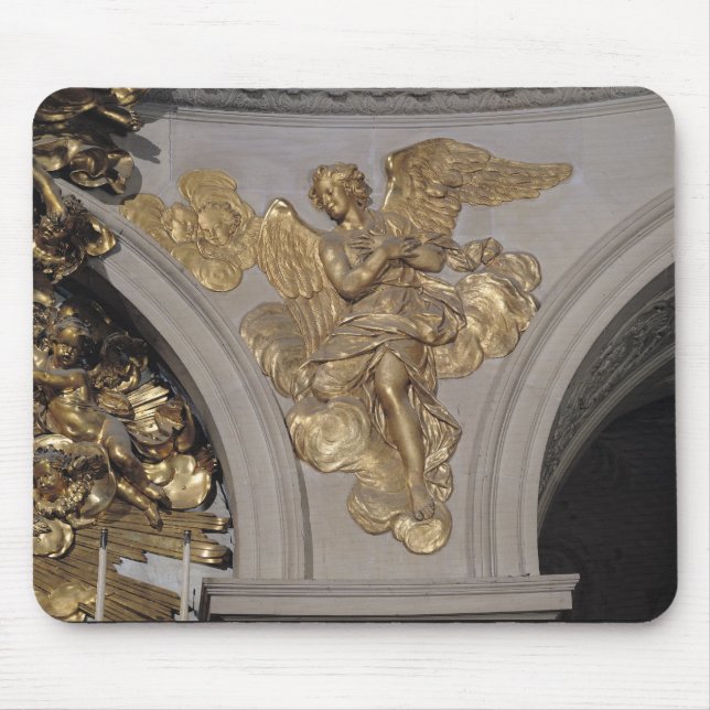 Alfombrilla De Ratón Ángel del estilo de Louis XIV, del arco a (Frente)