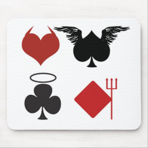 ALFOMBRILLA DE RATÓN ANGEL DEVIL CARDS SUITS