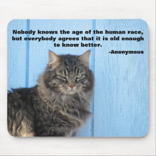 Alfombrilla De Ratón Ángel gruñón con cita anónima