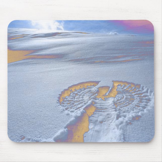 Alfombrilla De Ratón Ángel Mousepad de la nieve (Frente)