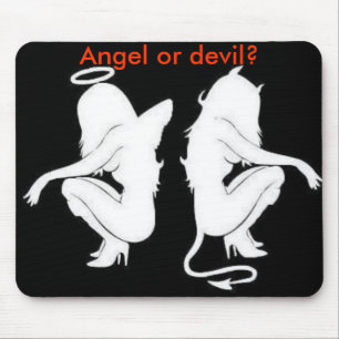 Alfombrilla De Ratón ¿Ángel o diablo? mousepad