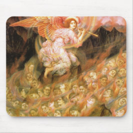 Alfombrilla De Ratón Angel Piping a las almas en el infierno