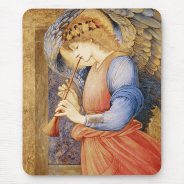 Alfombrilla De Ratón Angel Playing a Flageolet (de Edward Burne-Jones) (Frente)