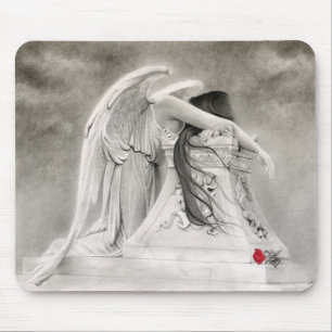 Alfombrilla De Ratón Ángel que llora Mousepad