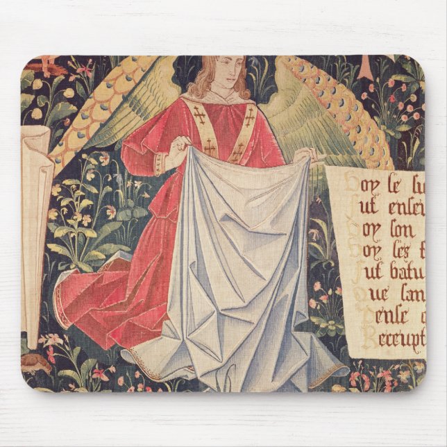 Alfombrilla De Ratón Ángel que sostiene la cubierta (Frente)