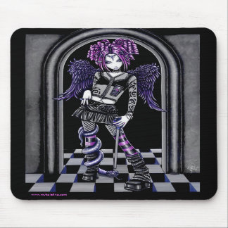 Alfombrilla De Ratón Ángel rosado gótico Mousepad del tatuaje de