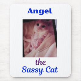 Alfombrilla De Ratón Angel the Sassy Cat Paw Cat Mousepad 