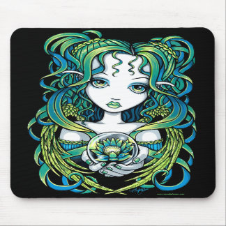 Alfombrilla De Ratón Ángel verde Mousepad del agua de "Kallan" Lotus