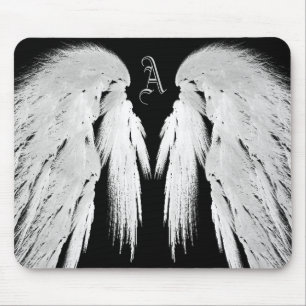 Alfombrilla De Ratón ANGEL WINGS Black Monograma