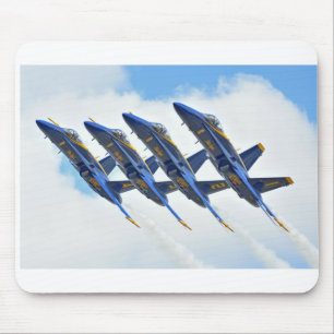 Alfombrilla De Ratón Ángeles azules Mousepad