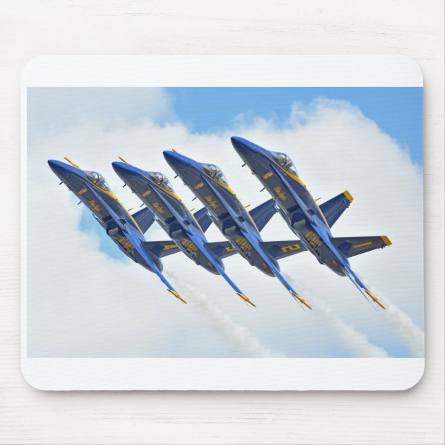 Alfombrilla De Ratón Ángeles azules Mousepad (Frente)