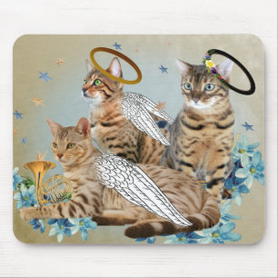 Alfombrilla De Ratón Ángeles perfectos Mousepad de Bengala