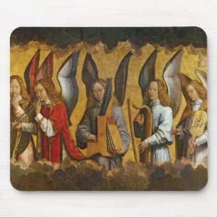 Alfombrilla De Ratón Ángeles que tocan los instrumentos musicales