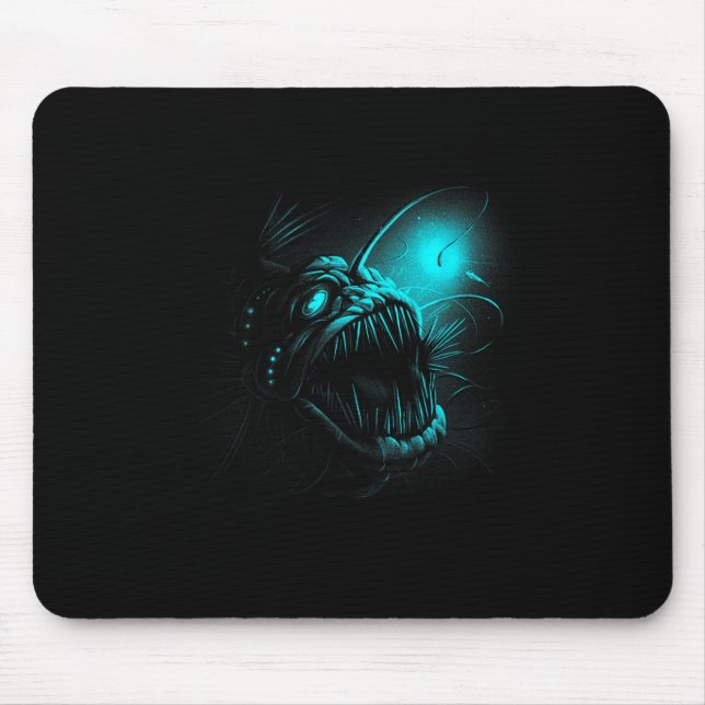 Alfombrilla De Ratón Anglerfish Deep Sea Creatures Angler Fish Ocean Se (Frente)