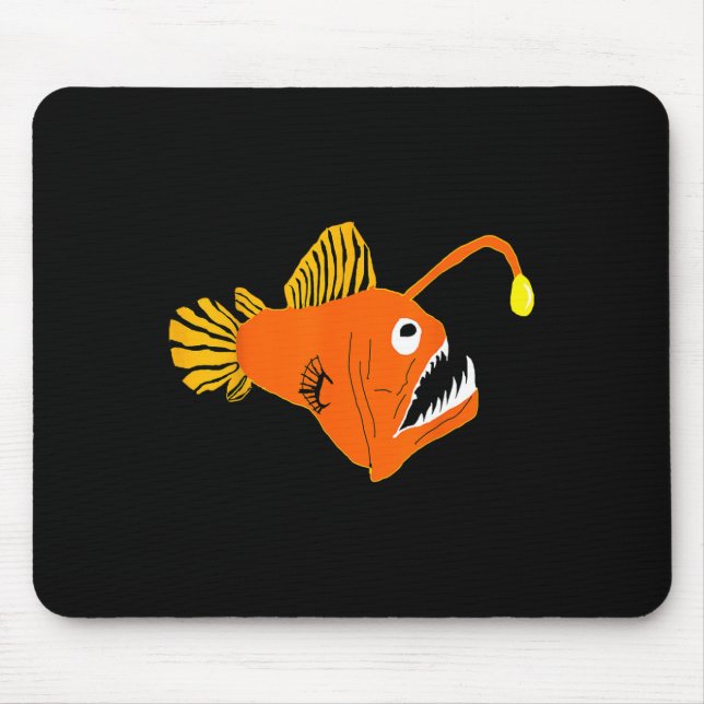 Alfombrilla De Ratón Anglicano Criaturas del Mar Profundo Anglicano Fis (Frente)