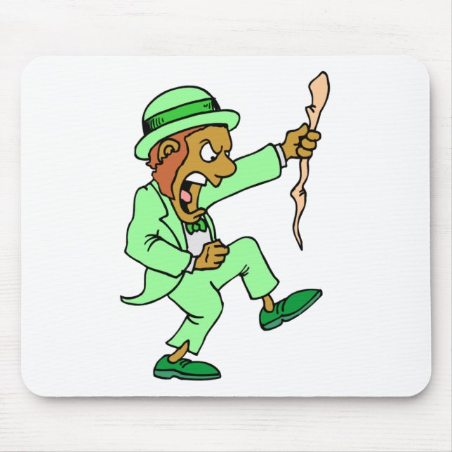 Alfombrilla De Ratón Angry Leprechaun (Frente)