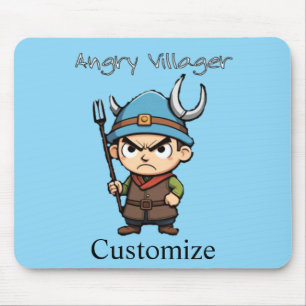 Alfombrilla De Ratón Angry Villager Pitchfork Thunder_Cove