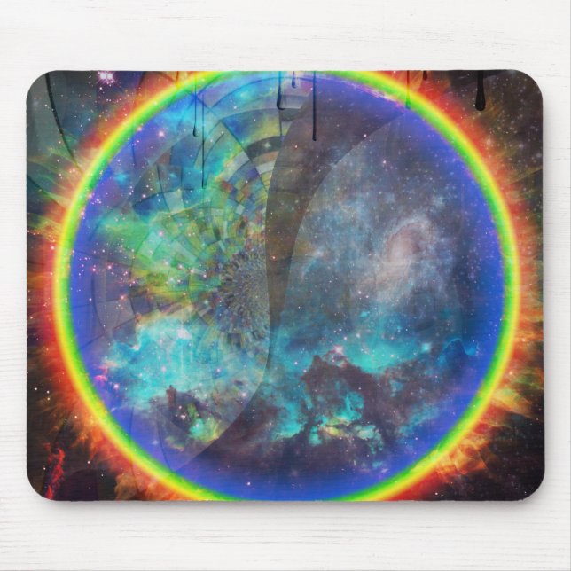 Alfombrilla De Ratón Anillo de fuego en el espacio (Frente)