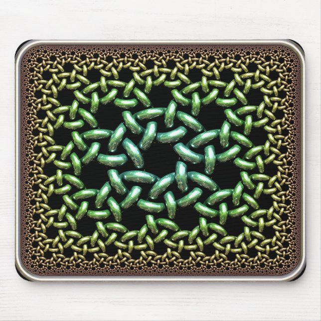 Alfombrilla De Ratón Anillos ligados hiperbólicos (Frente)