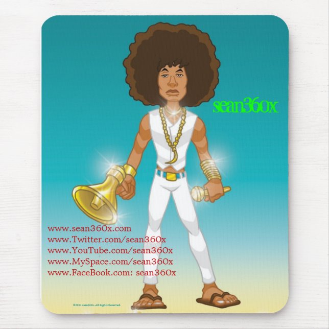 Alfombrilla De Ratón Animado sean360x del cojín de ratón (Frente)