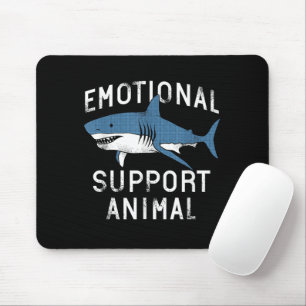 Alfombrilla De Ratón Animal de Apoyo Emocional Chiste de Tiburón Espant