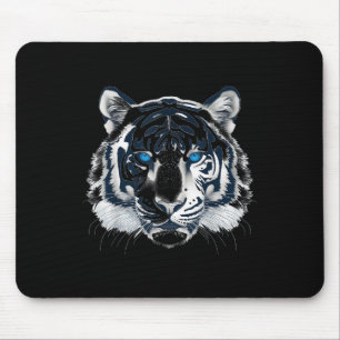 Alfombrilla De Ratón Animal de gato salvaje _1 con ojos azules de tigre