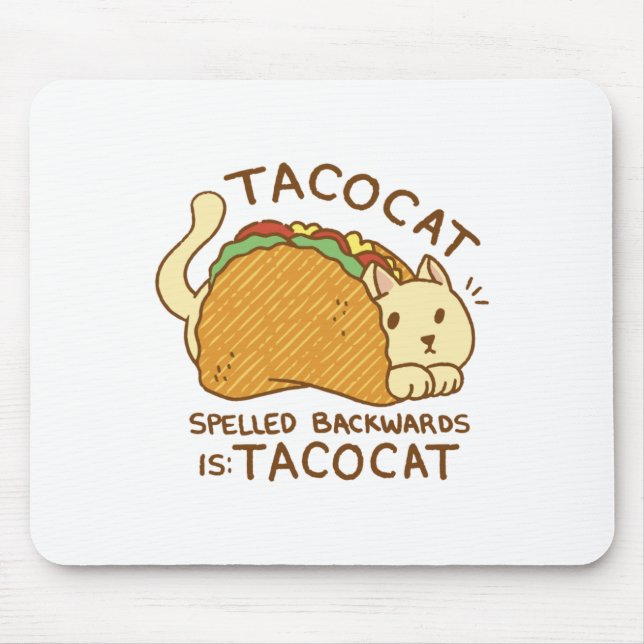 ALFOMBRILLA DE RATÓN ANIMAL DE TACOCAT EN EL PERSONALIZADO TACO (Frente)