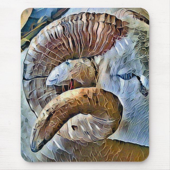 ALFOMBRILLA DE RATÓN ANIMAL GRANJA DE OVEJAS RAM (Frente)