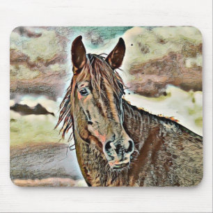 Alfombrilla De Ratón animal inteligente-caballo 2
