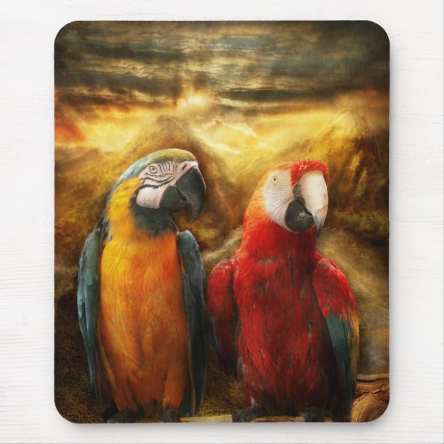 Alfombrilla De Ratón Animal - loro - Loro-dise (Frente)