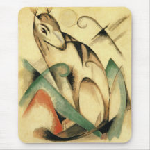 Animal mítico sentado (por Franz Marc)