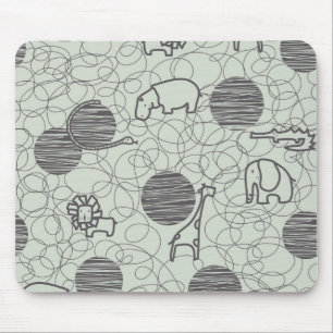 Alfombrilla De Ratón animales 1 del safari