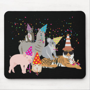 Alfombrilla De Ratón Animales de fiesta - Animales aburridos que tienen