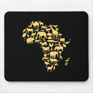 Alfombrilla De Ratón Animales del mapa de África Melanina Historia Negr