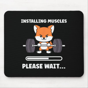 Alfombrilla De Ratón Animales Instalando Músculos Fitness Culturismo Fo