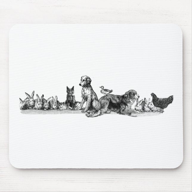 Alfombrilla De Ratón Animales rescatados (Frente)