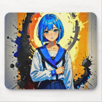 Anime Chica en azul