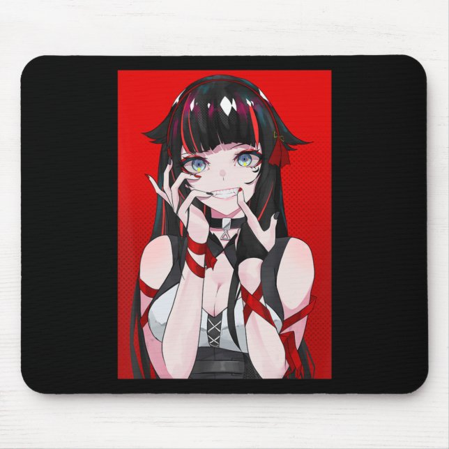 Alfombrilla De Ratón Anime Chica Kawaii Waifu Manga O estésica japonesa (Frente)