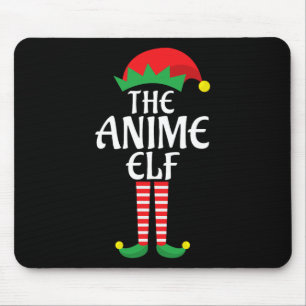 Alfombrilla De Ratón Anime Elf Navidades Grupo de familia de vacaciones