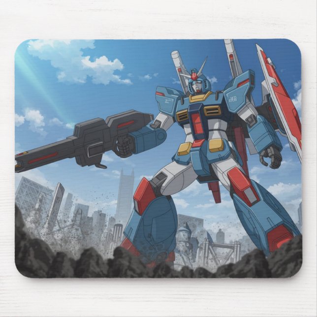 Alfombrilla De Ratón Anime Mecha Robot Mousepad (Frente)