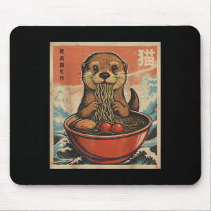 Alfombrilla De Ratón Anime Otter Ramen Japonés Funny Kawaii Gift Hombre